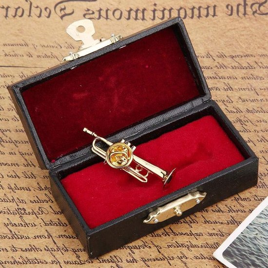 Sierlijke Broche in de Vorm van een Trompet voor Muziekliefhebbers, Perfect als Accessoire voor Jurken, Hoeden en Stropdassen