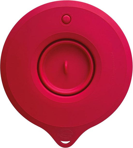 Silicone deksel voor Kenwood Cooking Chef XL - Ruby rood - met luchtvergrendelingsklep - ShopVlot
