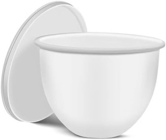 Silicone Liner voor Mixer Kom Insert met Gietrand - Geschikt voor Stand Mixers - Diepvries Oven Vaatwasser Bestendig (Wit) van Merkloos