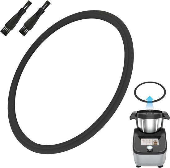 Siliconen afdichting voor Monsieur Cuisine Connect vervangaccessoires en mini schoonmaakborstelset voor optimale prestaties en onderhoud van Merkloos