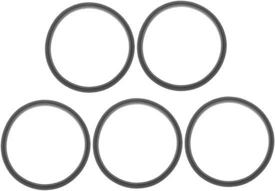 Siliconen Blender Afdichtringen - O-ringen Pakkingen - Keukenonderhoud - Lekvrije Afdichting - 9.00 x 9.00 x 0.60 cm - Grijs