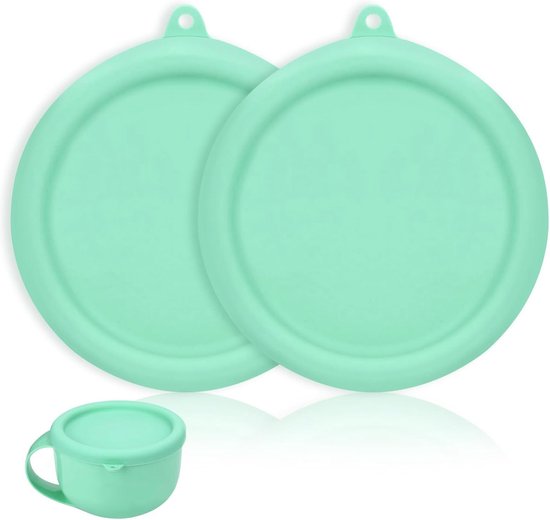 Siliconen deksels voor ijsmachine - Herbruikbare en BPA-vrije opbergdeksels voor ijs en voedsel, ideaal voor vriezen en bewaren van Merkloos