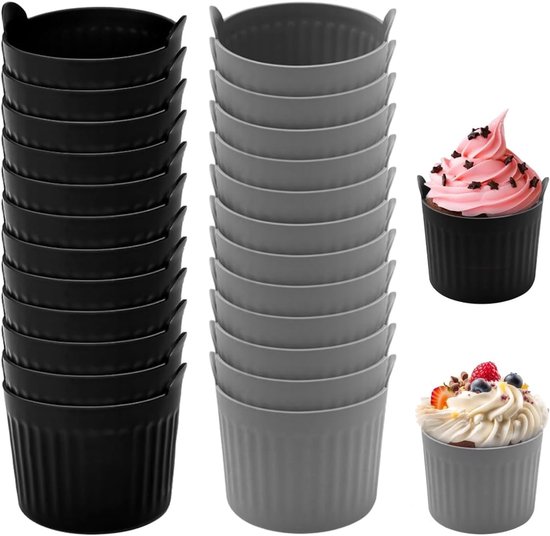 Siliconen Eieren Poacher Cups voor Airfryer - Set van 12 - Perfect voor Koken, Bakken en Stomen