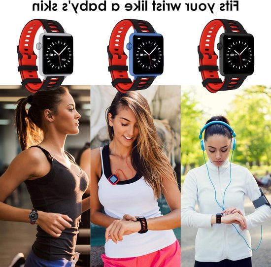 Siliconen Horlogeband met Snelle Bevestiging voor Sportieve Horloges, Universele Vervangbanden voor Mannen en Vrouwen, Zwart met Gesp van Merkloos