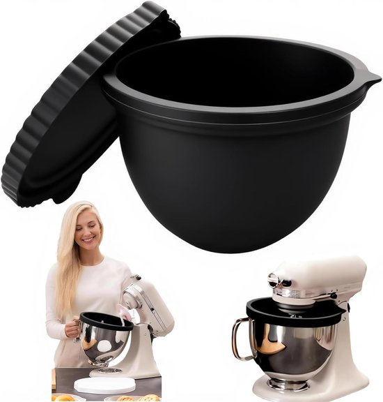 Siliconen Inzetstukken - Siliconen Mengkom Liner - Mengkom Vervanging - Mixeraccessoires - Mengkom Geschikt Voor 5 Quart Tilt-head Stand Mixers van Merkloos