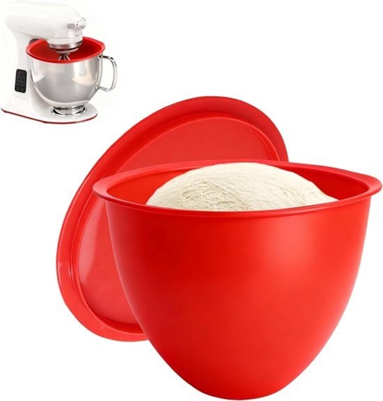 Siliconen kom inzetstuk voor blender, voedselveilige siliconen bowl met deksel voor keukengebruik