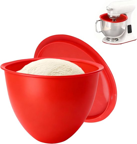 Siliconen Kominzet voor Keukenmachine, Voedselveilige Siliconen Bowl met Deksel voor Koken en Mixen
