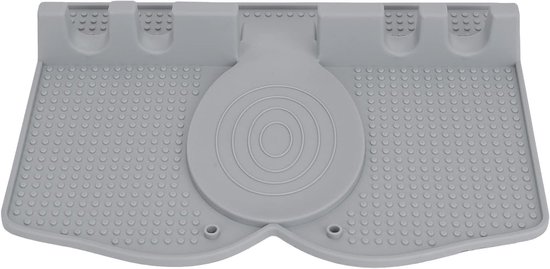 Siliconen Lepelhouder - Antislip Keukenaccessoire voor Lepels, Spatels en Keukengerei - Lichtgrijs
