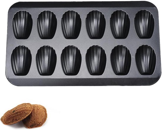 Siliconen Madeleine Bakvorm voor het Maken van Heerlijke Schelp Cakes, Perfect voor Bakliefhebbers en Feestjes van Merkloos