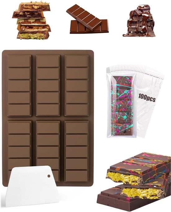 Siliconen mallen voor chocolade, pistache en snoep - Niet-klevend en veelzijdig voor creatieve bakprojecten