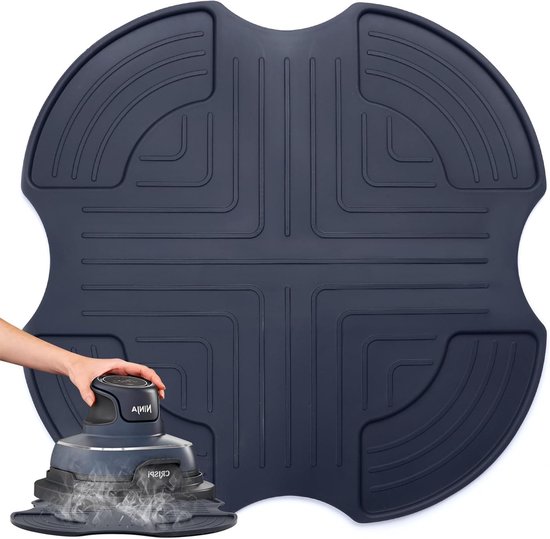 Siliconen Mat voor Airfryer - Hittebestendige Ondergrond voor Crispy Koken, 26.5 x 26.5 cm, Ideaal voor Bakken en Grillen van Merkloos