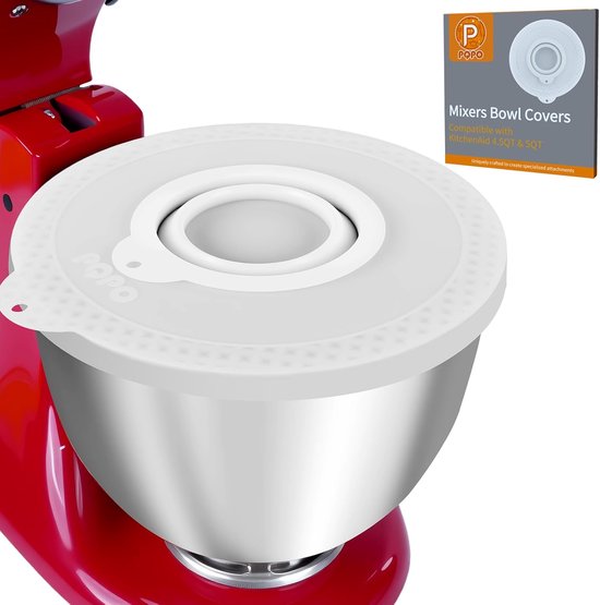 Siliconen Mengkom Deksel voor 4.5-5 Quart Kantelkop Standmixer