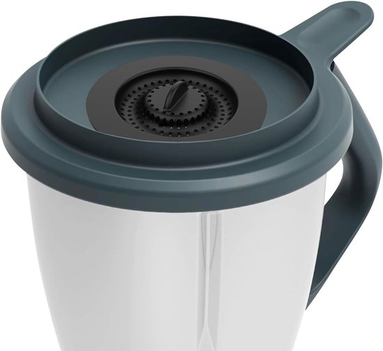 Siliconen spatdeksel en zeef met handvat voor Thermomix en Monsieur Cuisine, accessoires voor koken, beschermen tegen spatten en eenvoudig schoonmaken van Merkloos