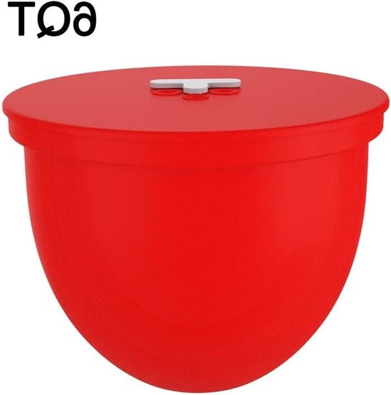 Siliconen Voeringen Mixer - Mixer Kom Bekleding - Beslag Mengen - Hittebestendig Ontwerp - 6QT - Rood van Merkloos