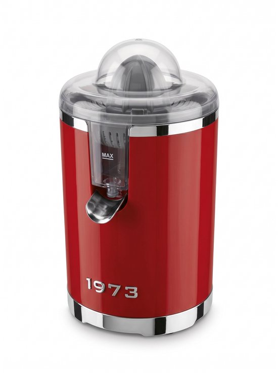 SILVERCREST® Citruspers - Elektrische citruspers - Inhoud: max. 280 ml - Vermogen: 85 W - Vaatwasserbestendig - Geschikt voor het bereiden van verse fruitsappen - Rood van SilverCrest