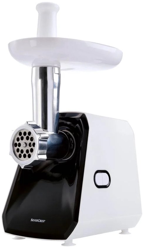 Silvercrest Kitchen Tools Elektrische gehaktmolen - vleesmolen - Vermogen: 300 W - Verwerkingshoeveelheid: 1 kg vlees/min. - Ideaal voor het vermalen van vlees en voor het maken van worst - Met aan/uit schakelaar en terugloopfunctie van Silvercrest Kitchen Tools