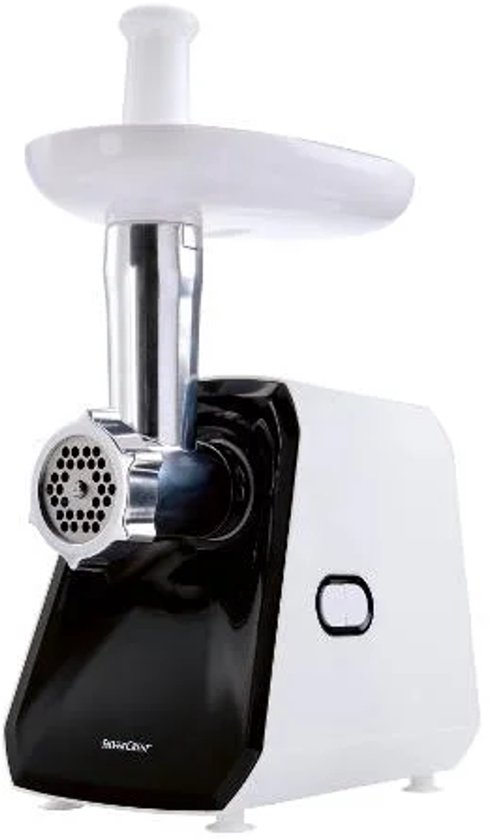 SILVERCREST® KITCHEN TOOLS Elektrische vleesmolen - Vermogen: 300 W - Verwerkingshoeveelheid: 1 kg vlees/min. - Ideaal voor het vermalen van vlees en voor het maken van worst - Met aan/uit schakelaar en terugloopfunctie van SilverCrest