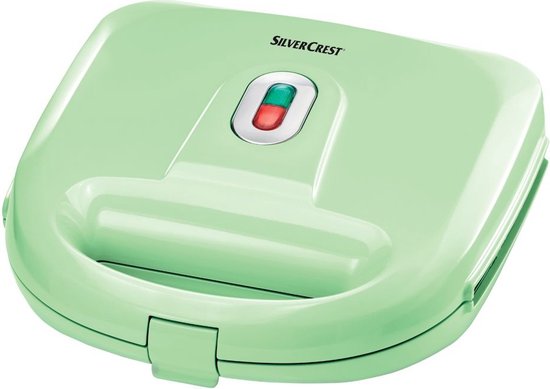 Silvercrest Wafelijzer 3-in-1 - Mint - 3 wissel bakplaten - Donuts - Wafels in vormpjes - Belgische wafels - 750W van SilverCrest