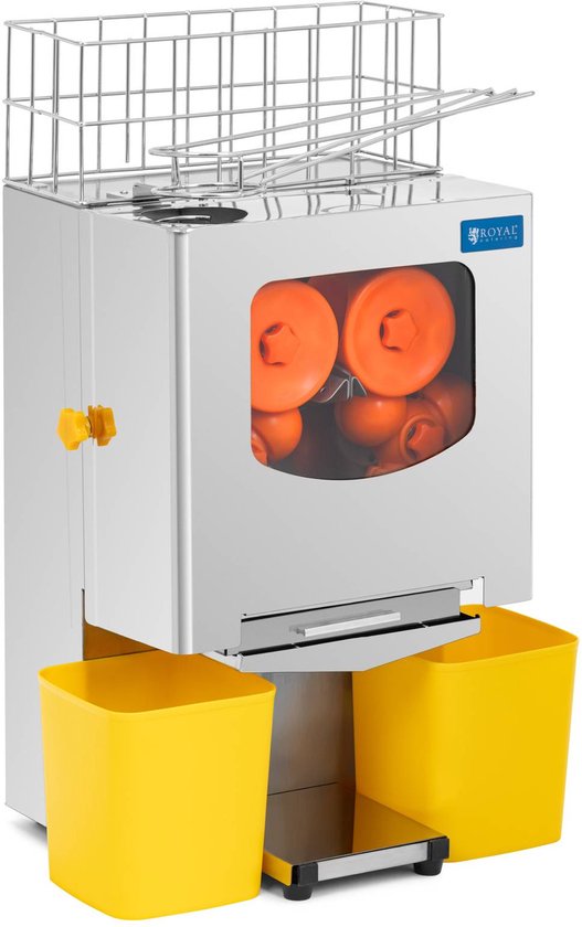 Sinaasappelpers - elektrisch - halfautomatisch - 120 W - 20 sinaasappels/min - Royal Catering
