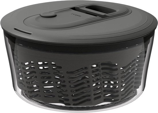 Slacentrifuge - Groente Droger - Salade Bereiden - AquaVent Technologie - 3.5 Liter - Grijs