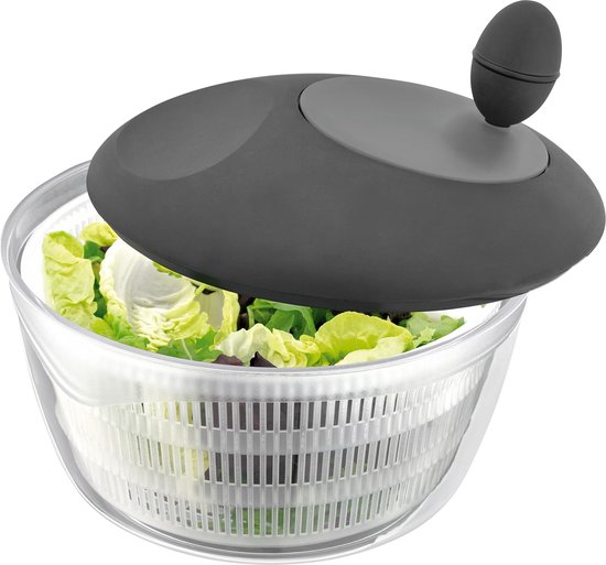 Slacentrifuge - Groente Droger - Salade Maken - Transparant Ontwerp - 25 cm