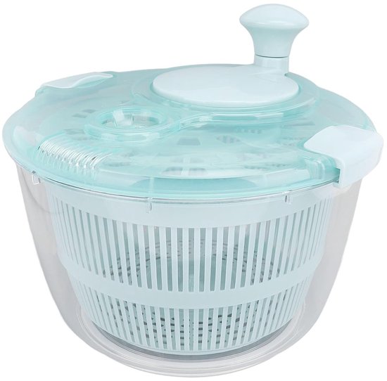Slacentrifuge - Groente Droger - Salades Maken - Eén Hand Bediening - 5 Liter Capaciteit - Zeeblauw van Merkloos