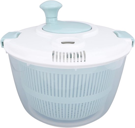 Slacentrifuge Groentedroger - Keuken Accessoire - Snel Groenten Wassen - Veelzijdig Keukengereedschap - 5 Liter Capaciteit - Blauw