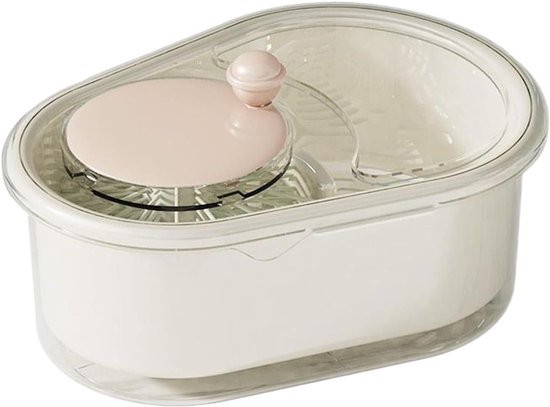 Slacentrifuge - Groentewasmachine Fruitreiniger - Snel Groenten Wassen - 3D Wasfilter - 32 x 24 cm - Wit van Merkloos