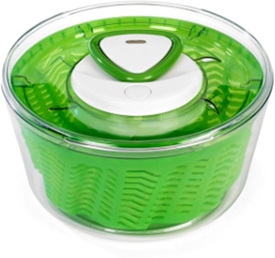Slacentrifuge Groot - Groente Spinner - Snel Salade Drogen - Ergonomische Handgreep - 27 x 27 x 13 cm - Groen van Merkloos