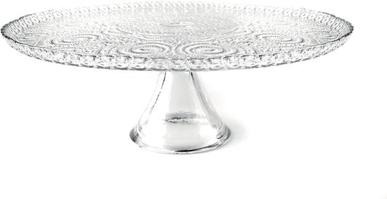 Slacentrifuge Transparant - Salade Droger - Salade Bereiden - Glazen Kom - 31 cm Diameter - Transparant