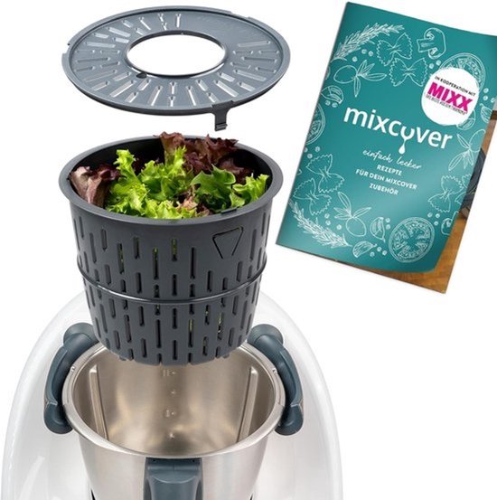 Slacentrifuge voor Thermomix TM6 TM5 - Snel Salade Drogen en Wassen met Recepten E-book