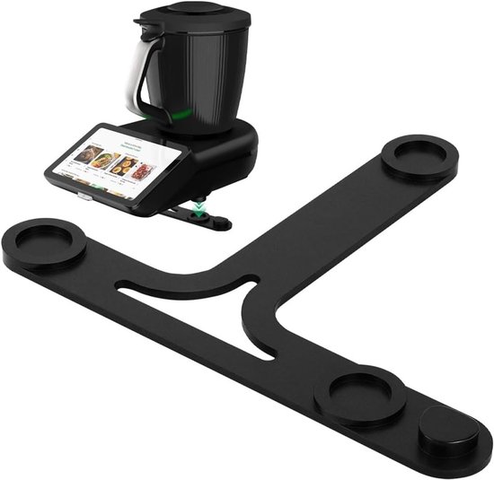 Sliding basis voor Thermomix TM7, accessoires met Teflon glijders, geïntegreerde spatelhouder, moeiteloos verplaatsen en optimale stabiliteit, perfect voor keukengebruik