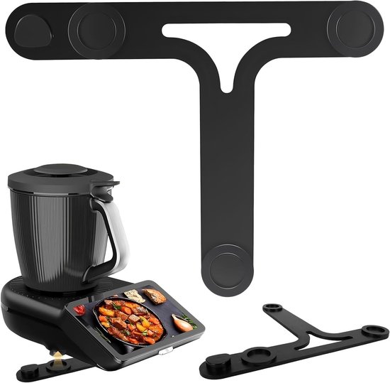 Sliding Board Accessoire voor Thermomix TM7 - Antislip Ondersteuning voor Gemakkelijk Verschuiven, Bescherming tegen Krassen en Stabiele Basis voor Keukenwerkzaamheden (Zwart) van Merkloos