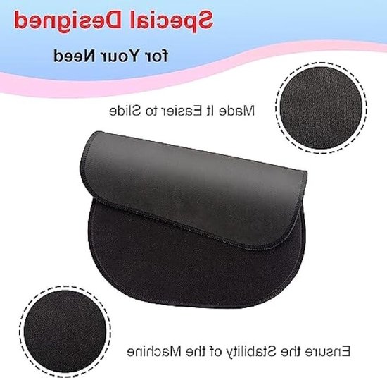 Sliding Board voor Keukenmachines - Gemakkelijk Bewegen van Zware Apparaten, Antislip Mat voor Thermomix en Andere Keukenaccessoires, Zwart Nylon Mat van Merkloos