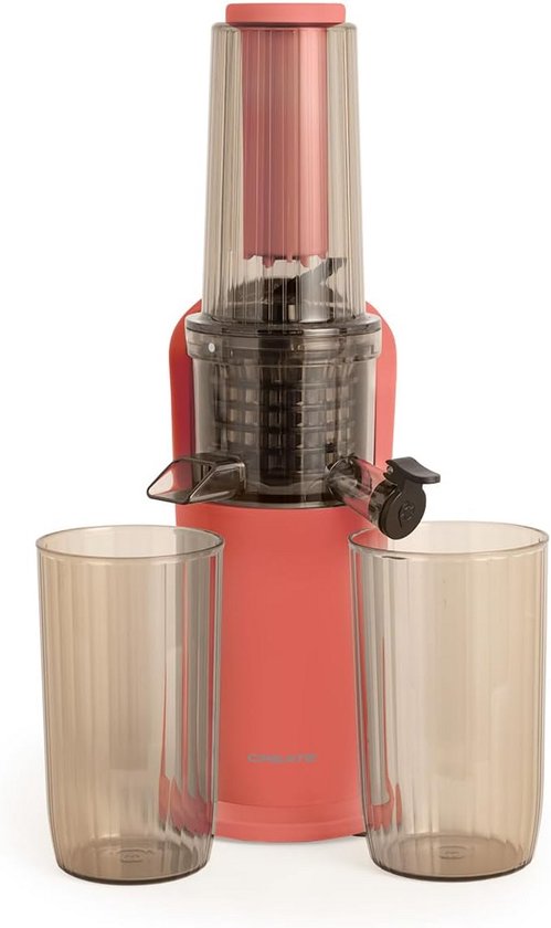 Slow Juicer 150W met Dubbele Uitgang - Terracotta van Merkloos