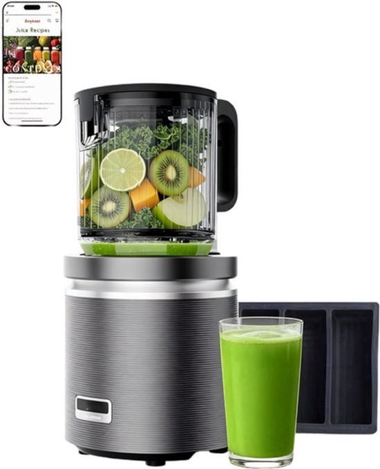 Slow Juicer - 350 W Vermogen - 124 mm Vulas - BPA-vrij Tritan - Voor Fruit En Groenten