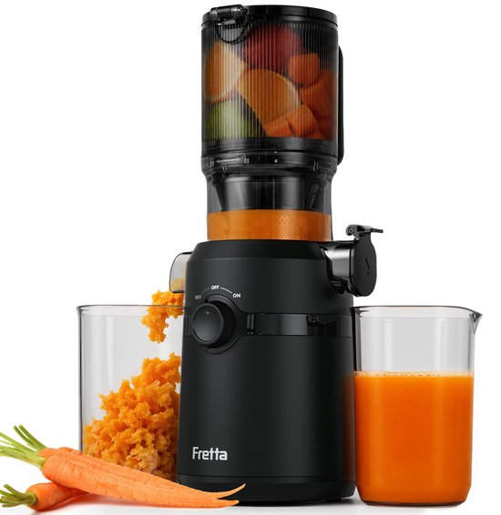 Slow Juicer met 108 mm Opening en 1L Capaciteit voor Volle Groenten en Fruit