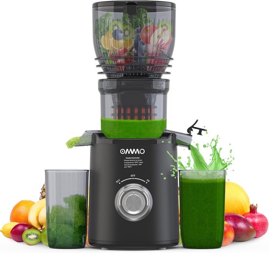 Slow Juicer voor Groenten en Fruit - 300 W Elektrische Sapcentrifuge van Merkloos