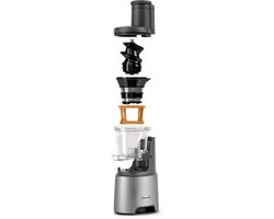Slow Juicer voor Zelfgemaakte Sappen met XXL Vulopening - 230 Watt van Bianco di Puro