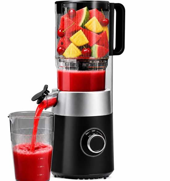 Slowjuicer – 220W – XXL vulopening 135 mm – 1,8 liter – 7-traps perssysteem