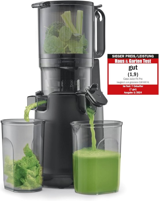 Slowjuicer - Juicer - Juice Maker - Groenten En Fruitpers - BPA Vrij - Sapcentrifuge - Vruchtvleescontainer - Met Pulpcontainer - Grote Vulopening - Langzaam Persen van Royalty Line