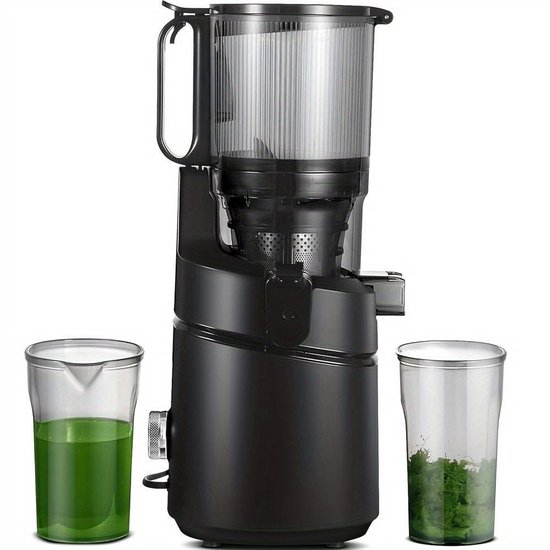 Slowjuicer – Juicer – Sapcentrifuge – Sapmaker – Slow Extractor – 13,5 Cm Voederopening – 1,8 Liter Opvangcapaciteit - Zwart van Merkloos