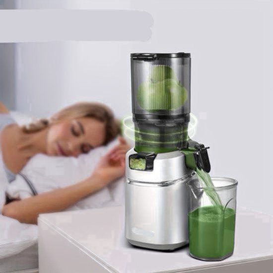 Slowjuicer – Juicer – Sapcentrifuge – Sapmaker – Slow Extractor – 13,5 Cm Voederopening – 1,8 Liter Opvangcapaciteit - Zwart