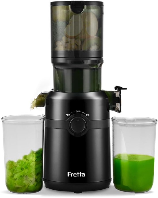 Slowjuicer - Koudpers - 200 W - Stil - 108 mm Vulopening - 1 liter - BPA-vrij van Geen Mark