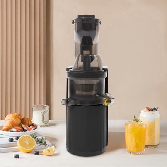 Slowjuicer Langzaam Kauwen - 800 W Vermogen - 500 ml Inhoud - Ultrastille - Grote Feed Chute - Koude Pers Sapcentrifuge