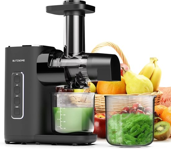 Slowjuicer Met 450ml Pulpcontainer - Sapcentrifuge voor Groenten & Fruit - 150W van SLO