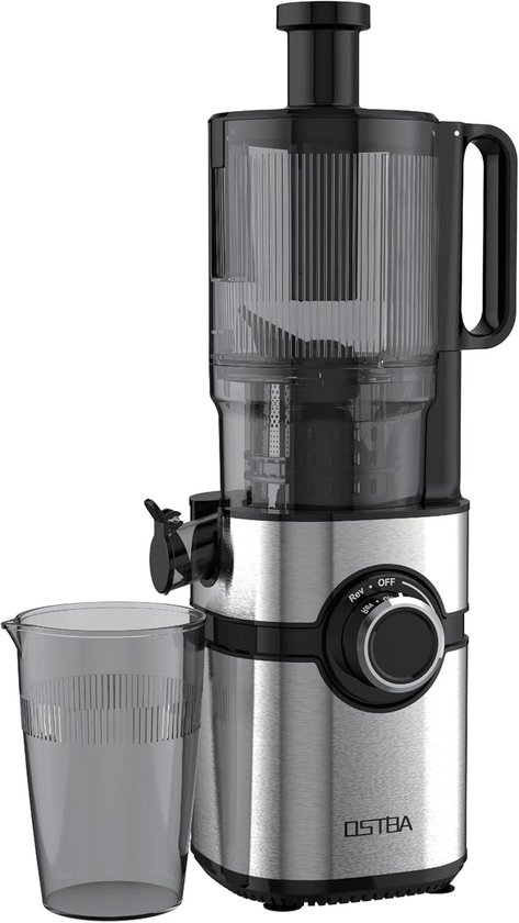 Slowjuicer met Brede Invoer voor Hele Groenten en Fruit Hoge Sapopbrengst Zwarte Sapper van IKICH