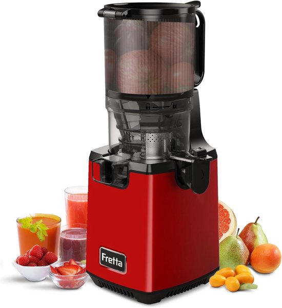 Slowjuicer met Brede Vulopening, Koudgeperste Sapcentrifuge voor Fruit en Groenten, 250W van Merkloos