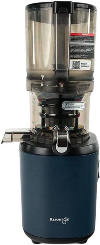 Slowjuicer met Grote Invoerkoker - Koudpers Sapcentrifuge voor Fruit, Groenten en Sorbet van Merkloos