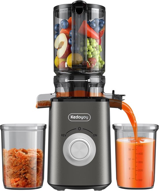 Slowjuicer met grote vulopening voor groenten en fruit - gezonder leven van Princess